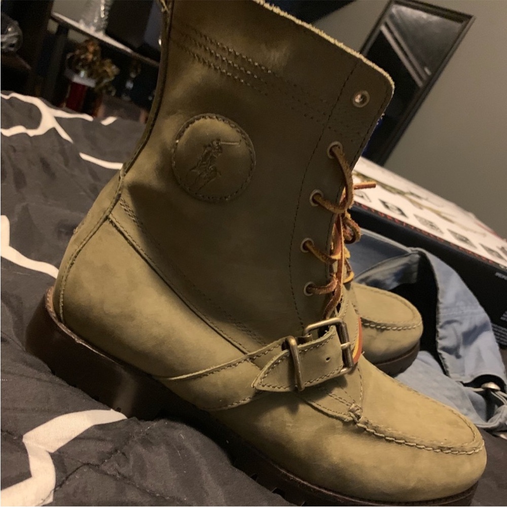 Polo Ralph Lauren Ranger Polo Boots - Olive Green 🫒